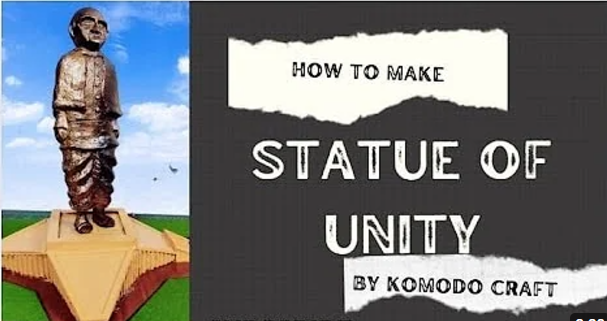 How to make Statue of Unity model/ Sardaar Vallabh Bhai Patel model