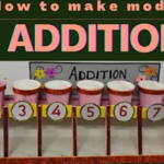 math addition working model from card board