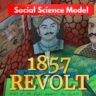 1857 revolt in India model for school exhibition. social science model