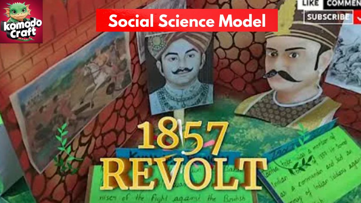 1857 revolt in India model for school exhibition. social science model