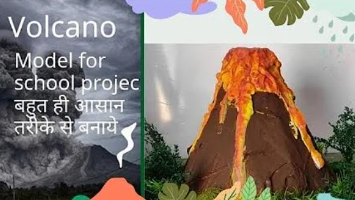 how to make volcano for school project model/natural disaster working model for school