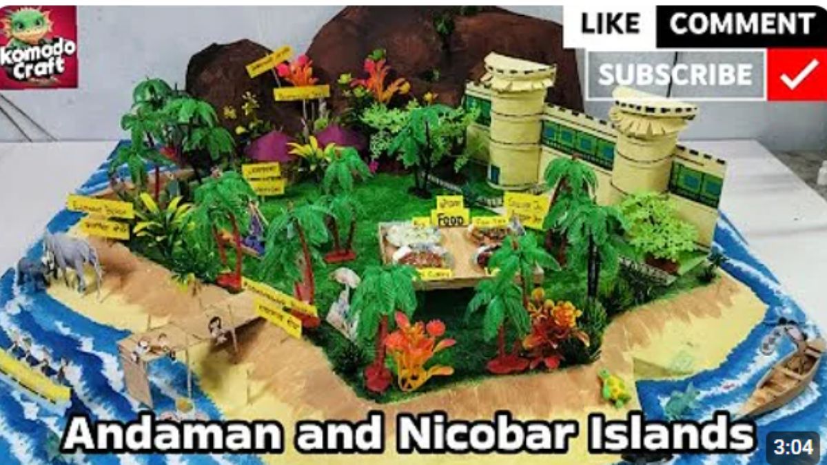 Andaman and Nicobar Island 3D model for school project and exhibition