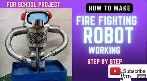 How to make robot for school project | Fire Fighting Robot working model