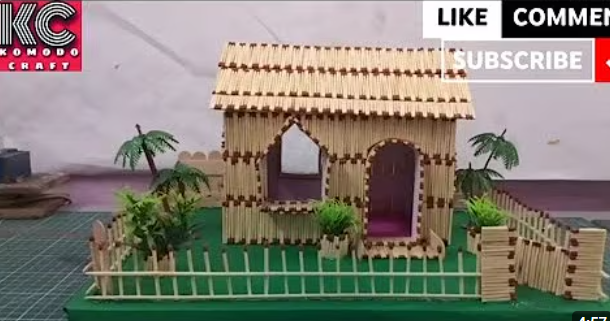 How to make match stick house