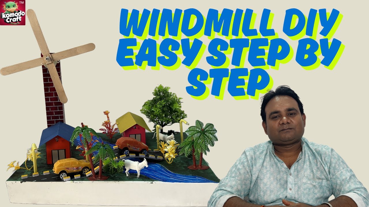 Windmill Working 3D Model KIT for School Project | DIY Science Model | Komodo Craft