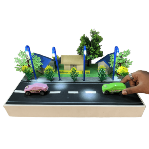 Automatic Street Light Physics Science Working Project - Educational Model with Running LED Light Science Project Kit for Students.