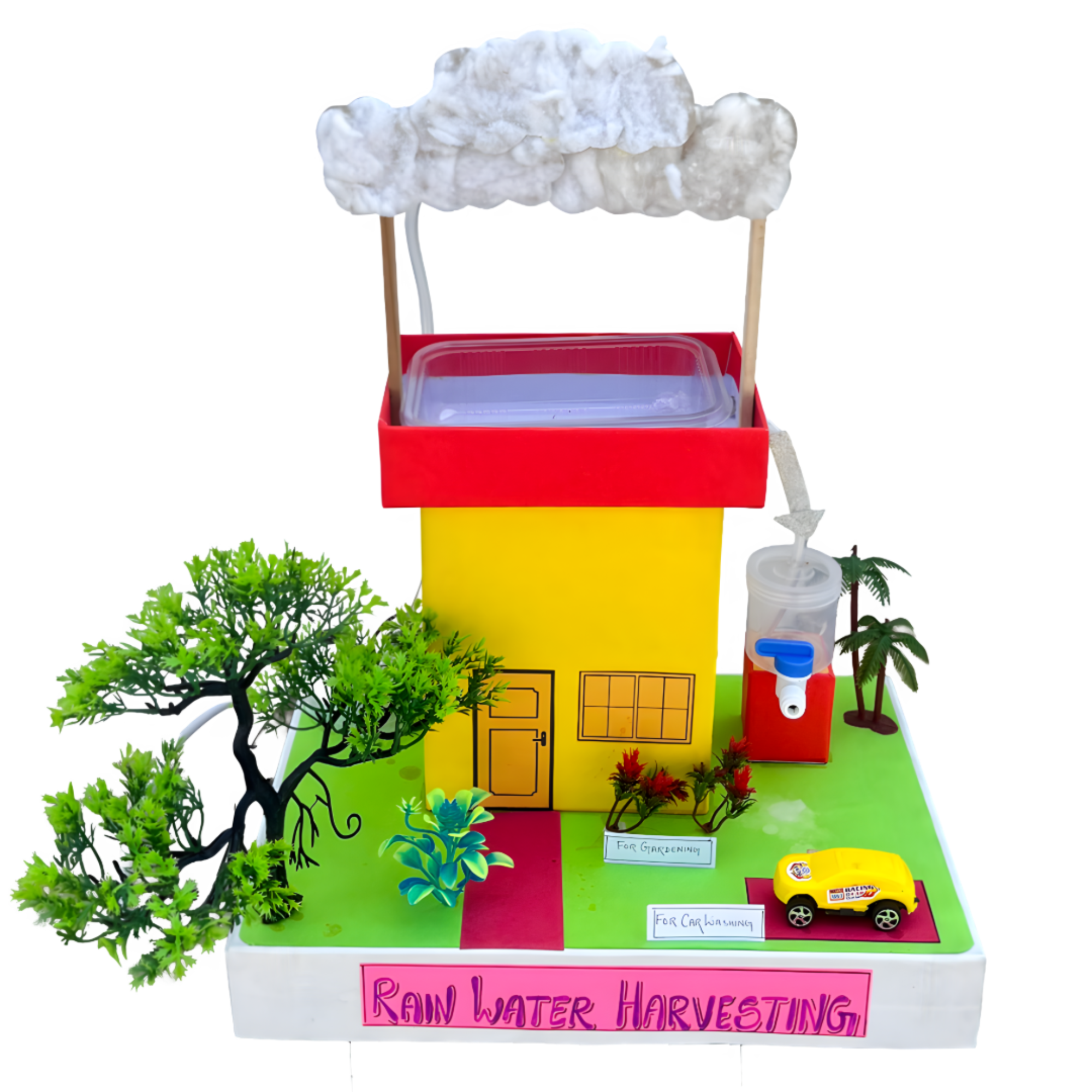 Rain Water Harvesting Model Kit for Students | DIY Working Science Project | School Exhibition STEM Environmental Engineering Model | Water Conservation Educational Kit