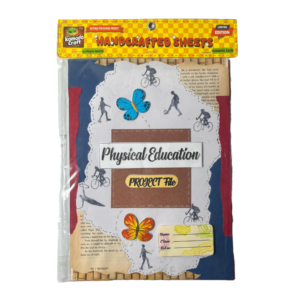 KOMODO Handcrafted Project Sheets/Physical Education / A4 Size / Pack For 10