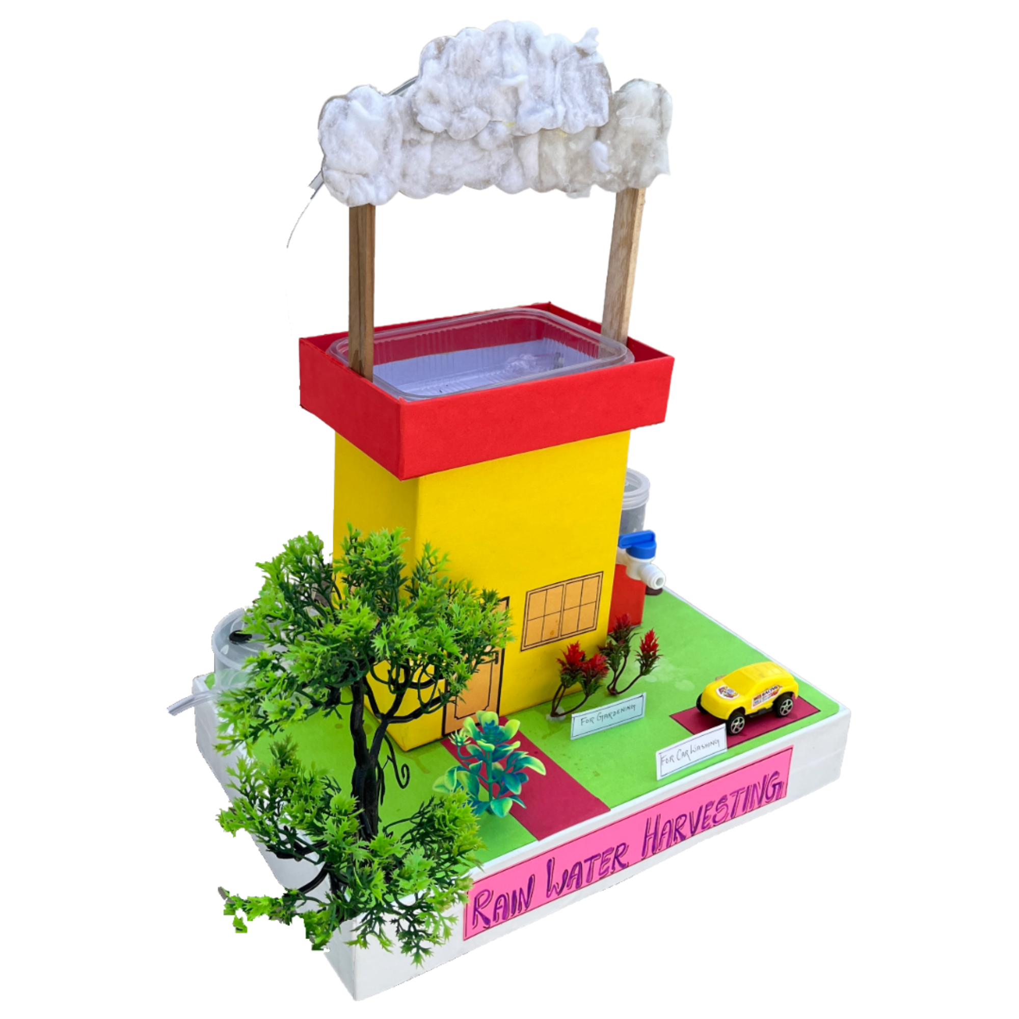 Rain Water Harvesting Model Kit for Students | DIY Working Science Project | School Exhibition STEM Environmental Engineering Model | Water Conservation Educational Kit - Image 2