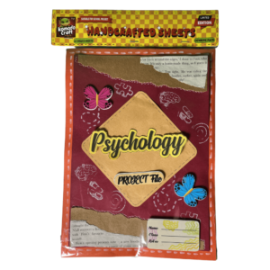 KOMODO Handcrafted Project Sheets / Psychology / A4 Size / 180 GSM / Pack For 10 / Ideal For School Project , Stationery / Students
