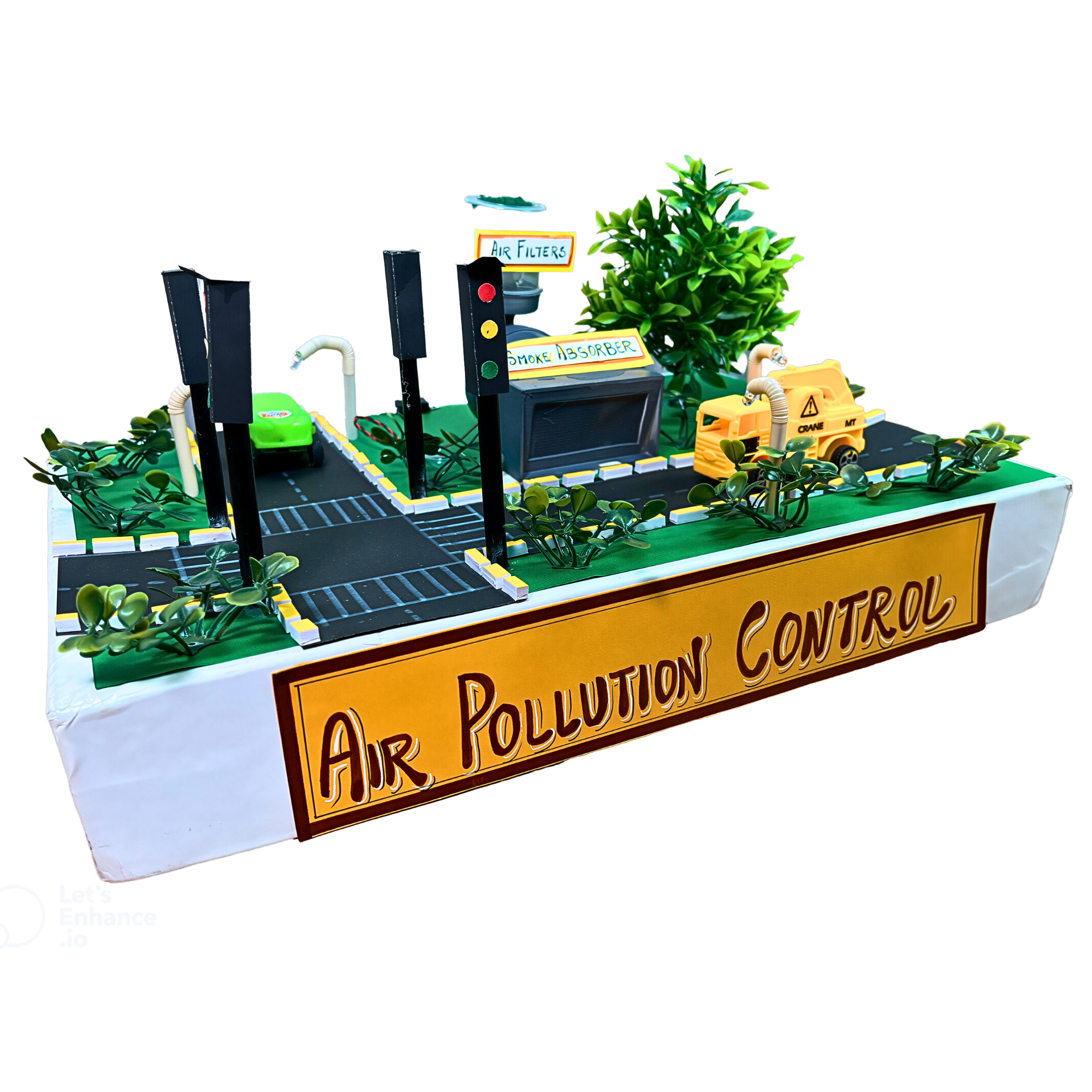 Air Pollution Control Model DIY Kit for Students | Working Science Project | Air Pollution | School Exhibition & Science Fair Model | Educational Toy for Kids 10+ - Image 3