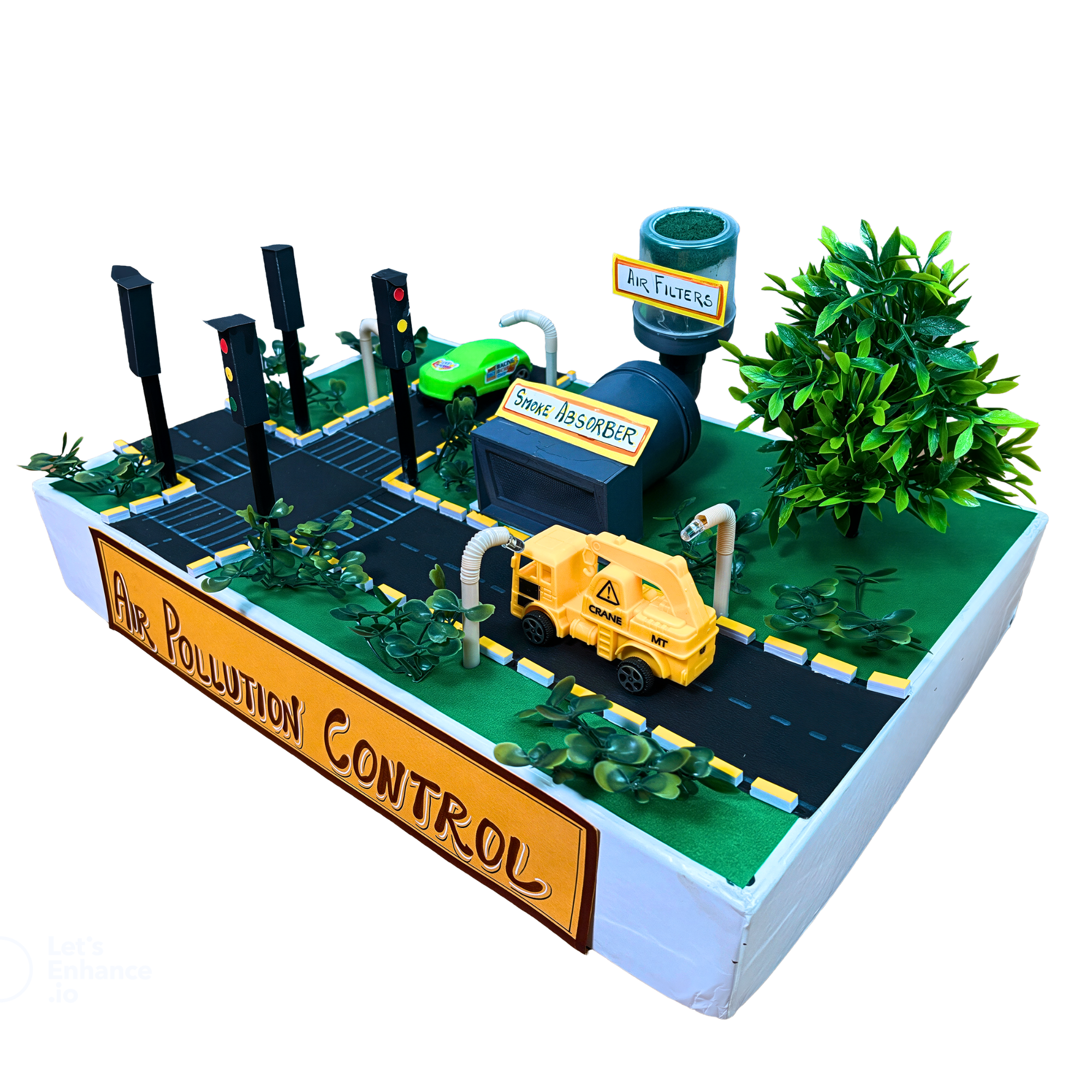 Air Pollution Control Model DIY Kit for Students | Working Science Project | Air Pollution | School Exhibition & Science Fair Model | Educational Toy for Kids 10+ - Image 4