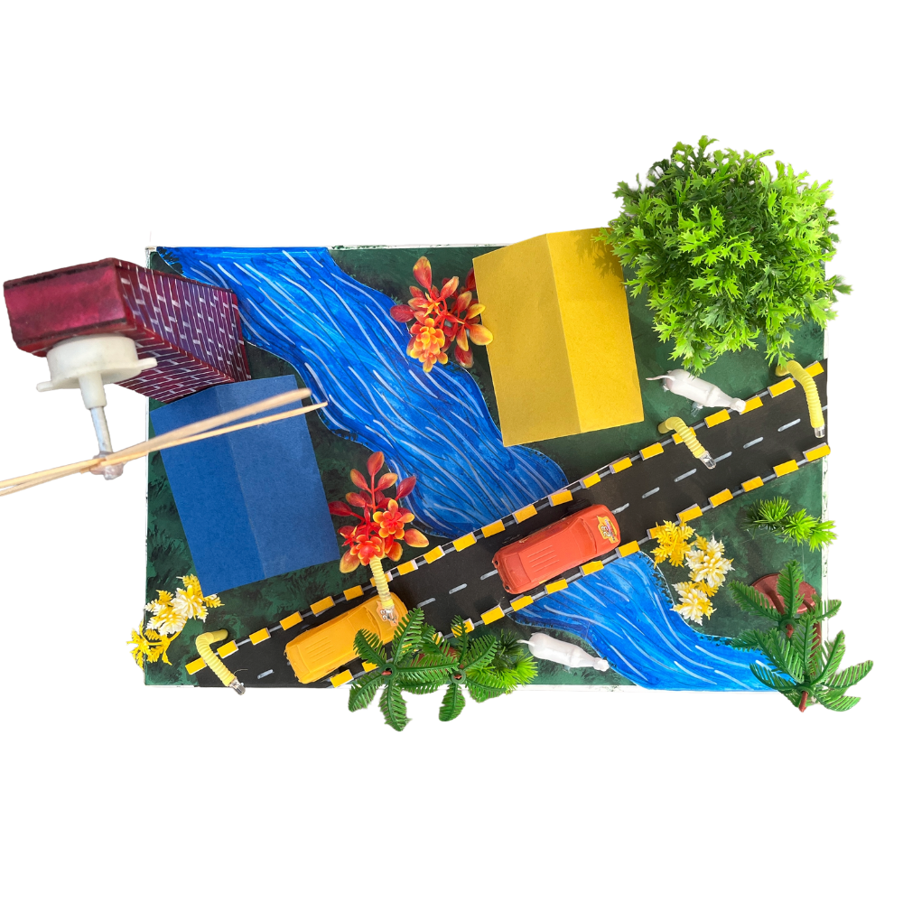 Komodo Craft DIY Windmill Model Kit, 32-Piece Educational Set with Motor, Trees, Lights, Complete Village Scene - Image 5
