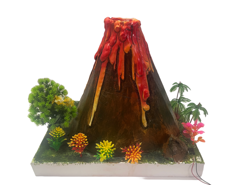 3D Working Model of Volcano | DIY Science Project Kit for Students ...