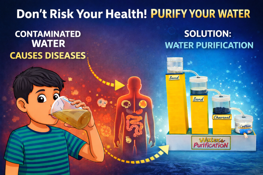 WATER PURIFICATION MODEL FOR SCHOOL PROJECT