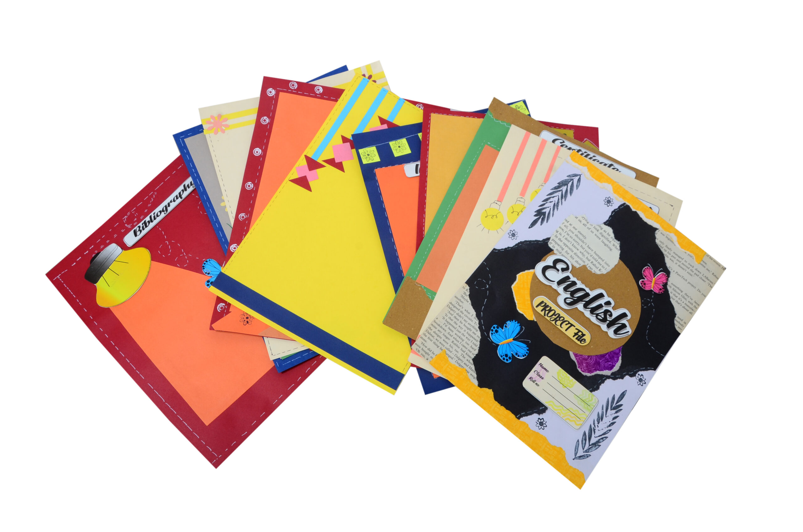 KOMODO Handcrafted Sheets / English / A4 Size Sheets / 180 GSM / Pack For 10 Sheets / Ideal For School Project , Stationery / Students - Image 3