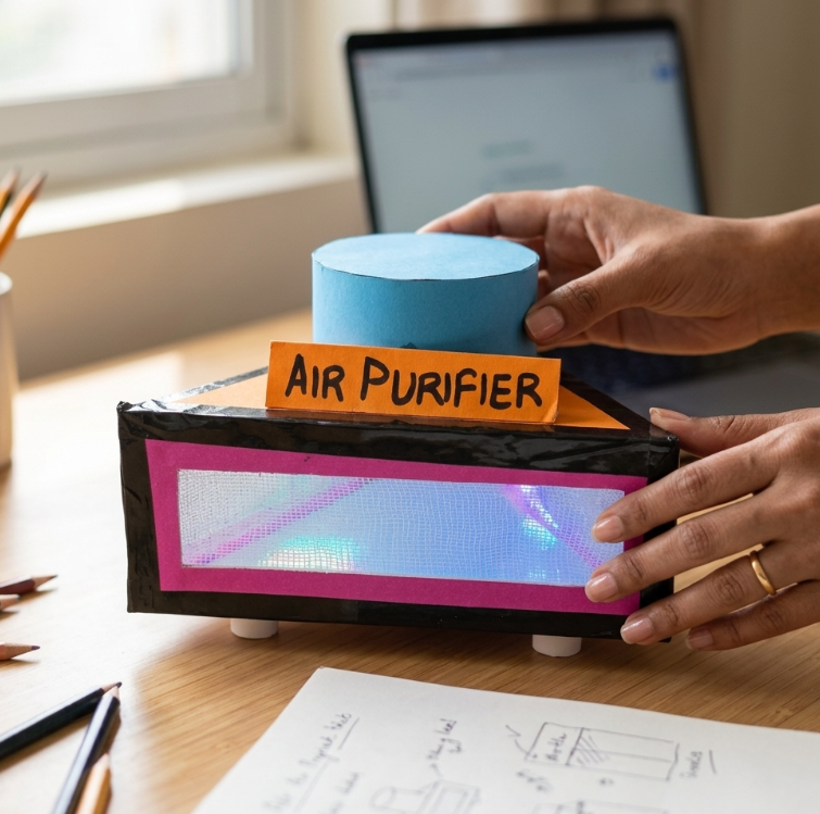 AIR PURIFIER WORKING MODEL
