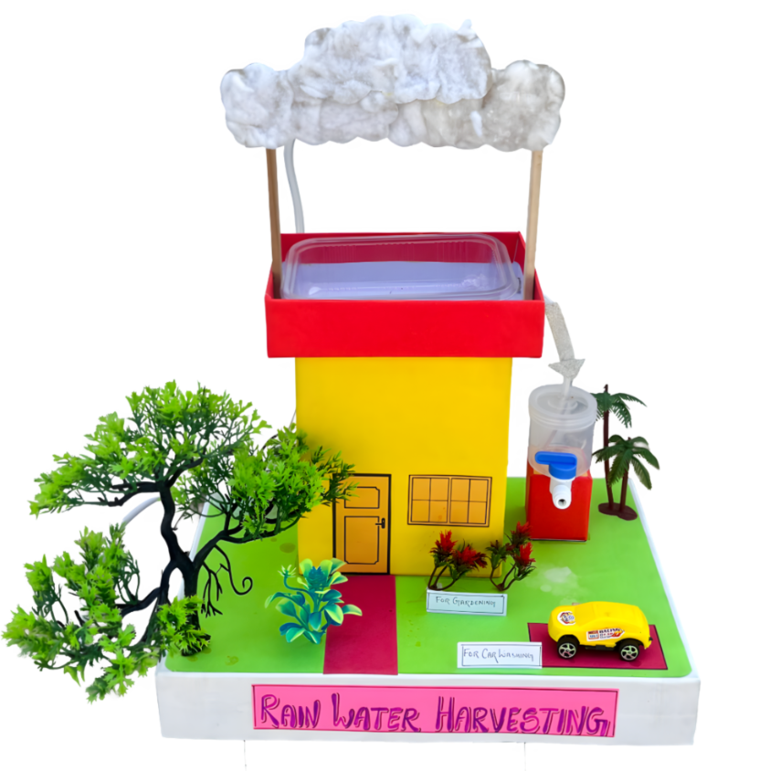 rain water harvesting working model