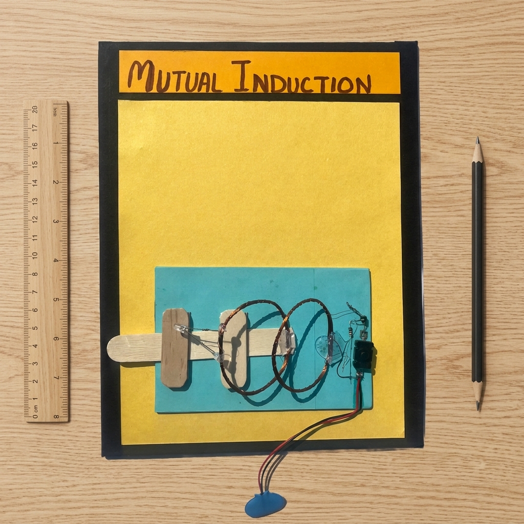 Mutual Induction Working Model for School Project | Physics Science Exhibition Educational STEM Experiment Model for Students - Image 2