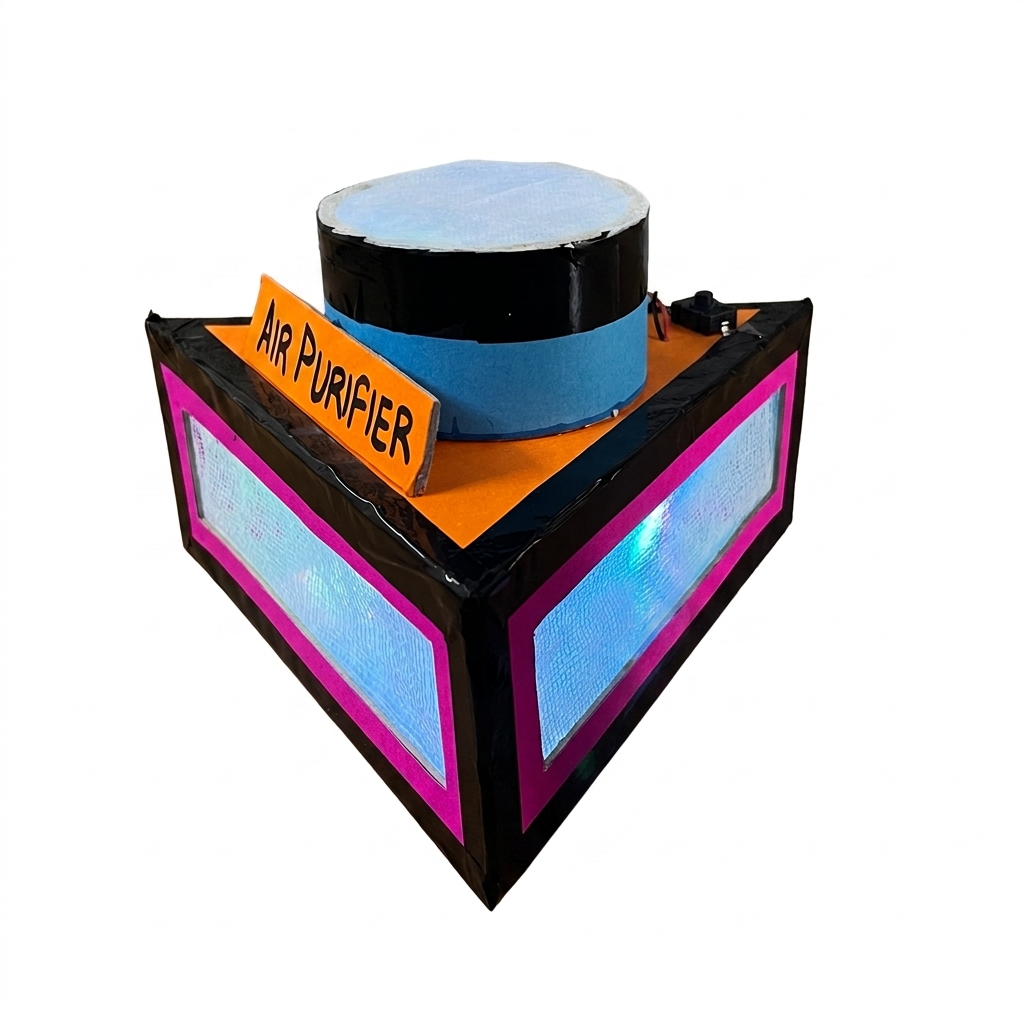 DIY Air Purifier Model for School Project | Working Air Filtration Science Model | Pollution Control Project Kit | STEM Learning Toy for Kids | Komodo Craft - Image 5