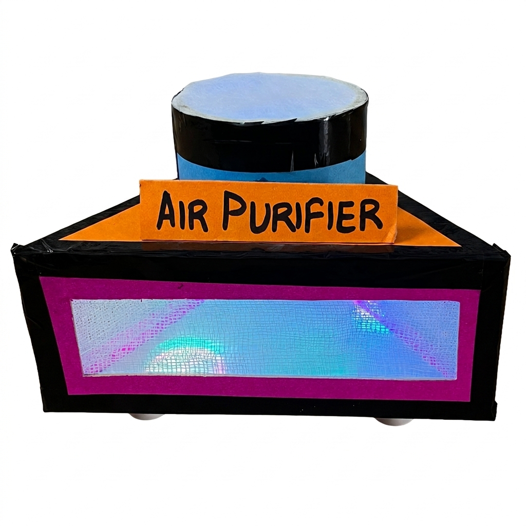 DIY Air Purifier Model for School Project | Working Air Filtration Science Model | Pollution Control Project Kit | STEM Learning Toy for Kids | Komodo Craft